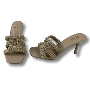 New in Box INC Benda Woven Slides in Tan Size 10 M